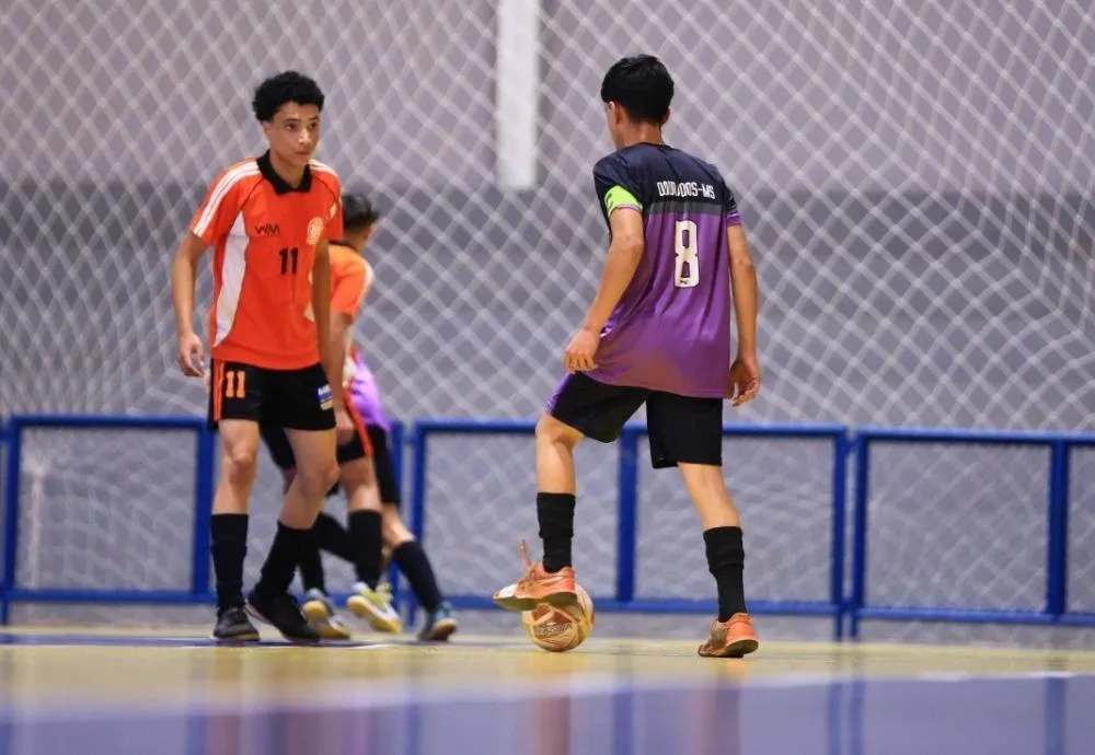 Partidas do futsal dos Jogos de Outono de Dourados movimentam o ginásio municipal deste o início do mês. Divulgação/Assecom
