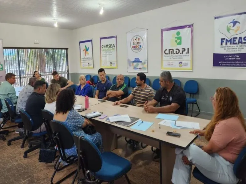 Reunião da Comissão de Ética do Conselho Municipal de Esportes e Lazer de Dourados na manhã desta terça-feira, na Casa dos Conselhos. Divulgação/Assecom